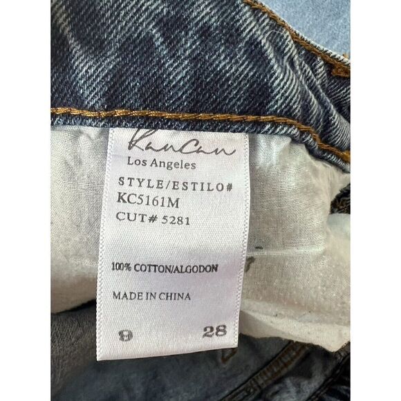 KanCan Women's Estilo Jeans‎ SZ 28 Denim Mid Rise cropped Leg Distressed Raw Hem - Picture 6 of 9